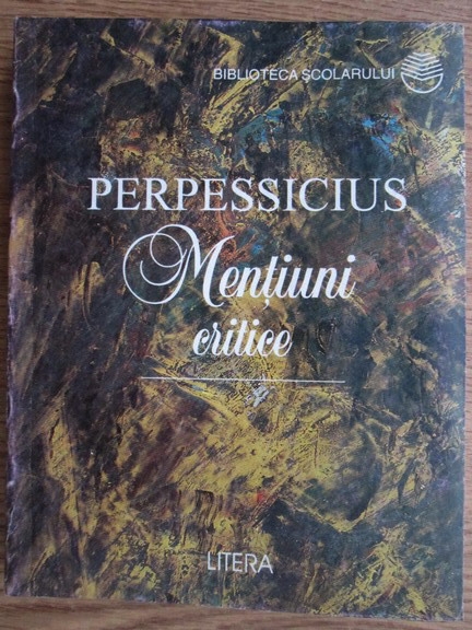 perpessicius-mentiuni-critice-pdf